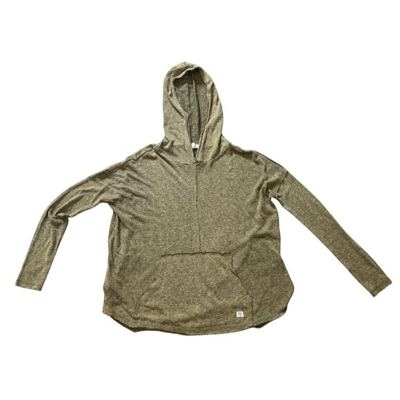 Womens Billabong Olive Green Hooded Pullover Sweatshirt S Boho Comfort Relaxed F - Picture 5 of 7